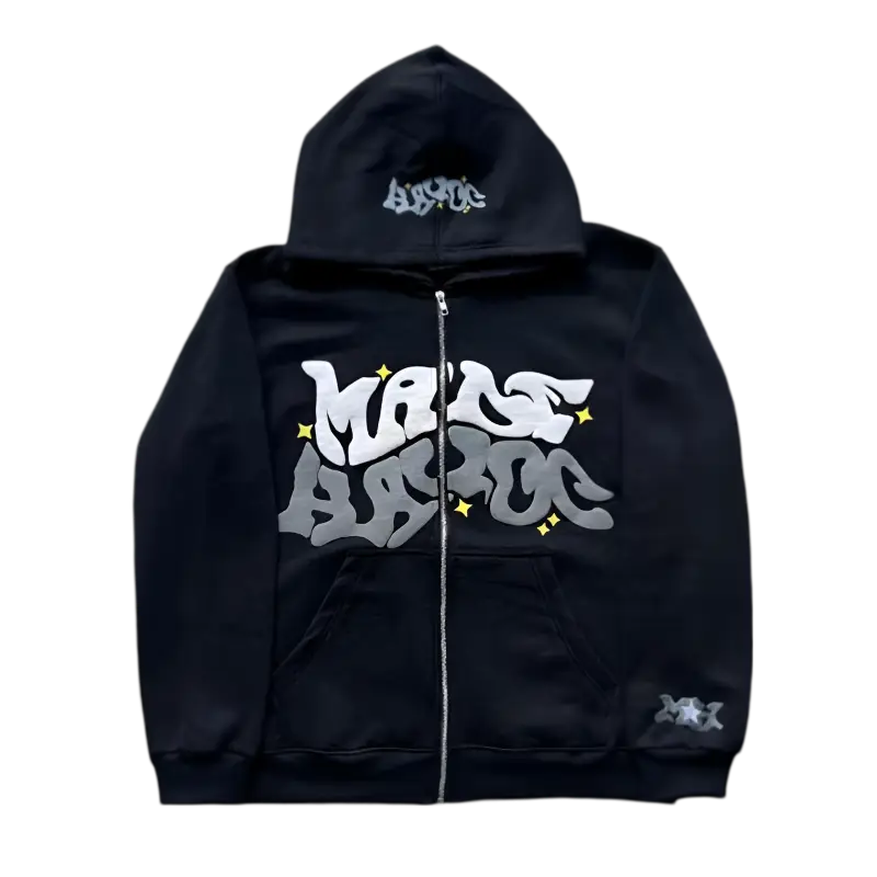 Stay cool with the CUPIDXO All Stars Zip Up – Black!